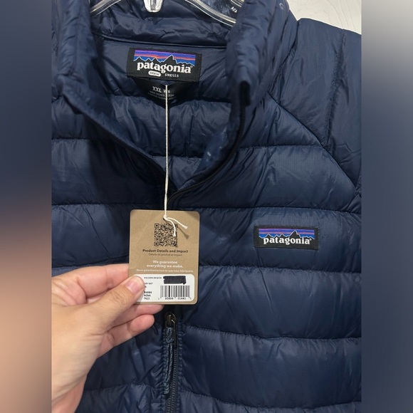 Patagonia Women’s XXL Down Sweater Puffer Jacket New Navy Blue NWT Puff - Picture 5 of 16